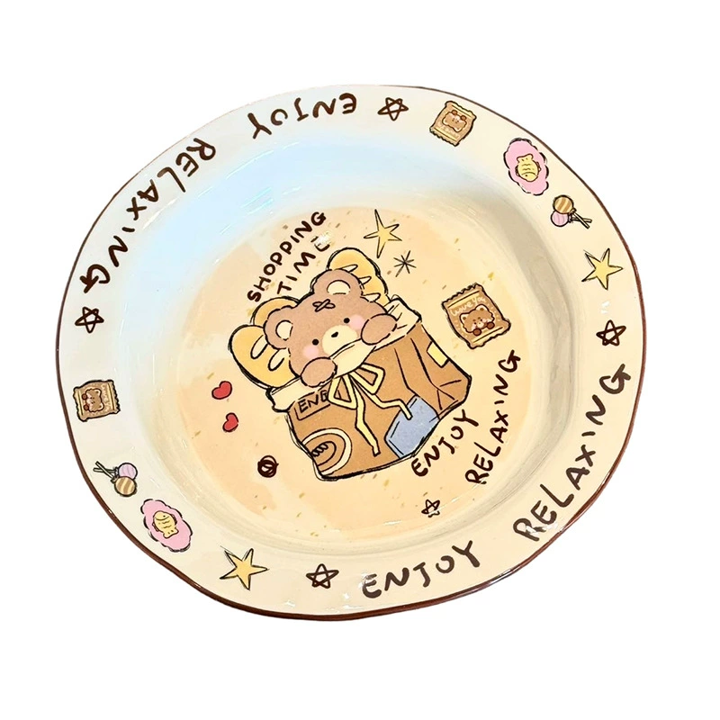 Cute Bear Ceramic Bowl and Plate Set tableware view 5