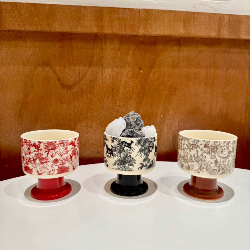 Bougeoir vintage en céramique tableware view 3