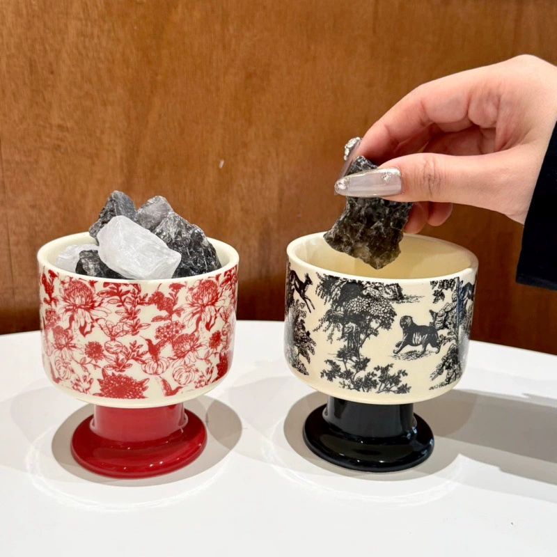 Bougeoir vintage en céramique tableware view 4