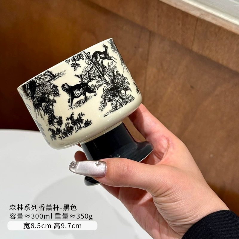 Bougeoir vintage en céramique tableware view 6
