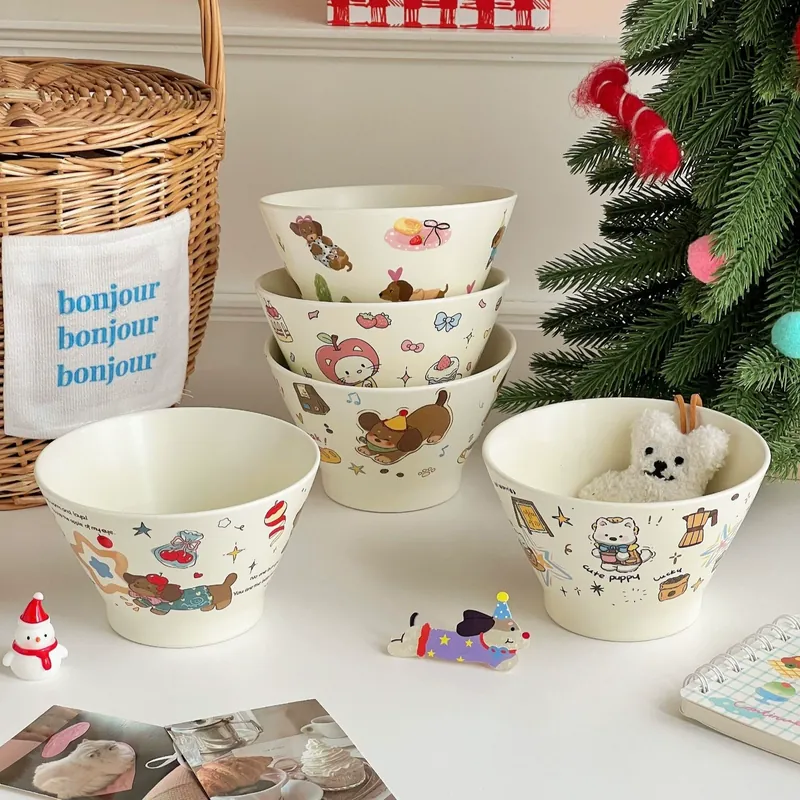 Porcelain Rice Bowl tableware view 3