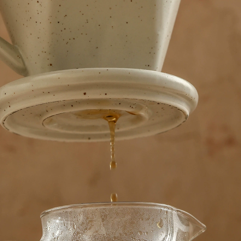 Dripper de café de cerâmica fosco tableware view 4