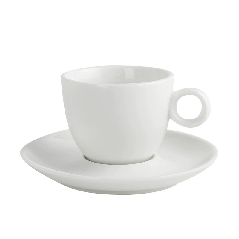 European Style Ceramic Coffee Cup and Saucer Set tableware view 5