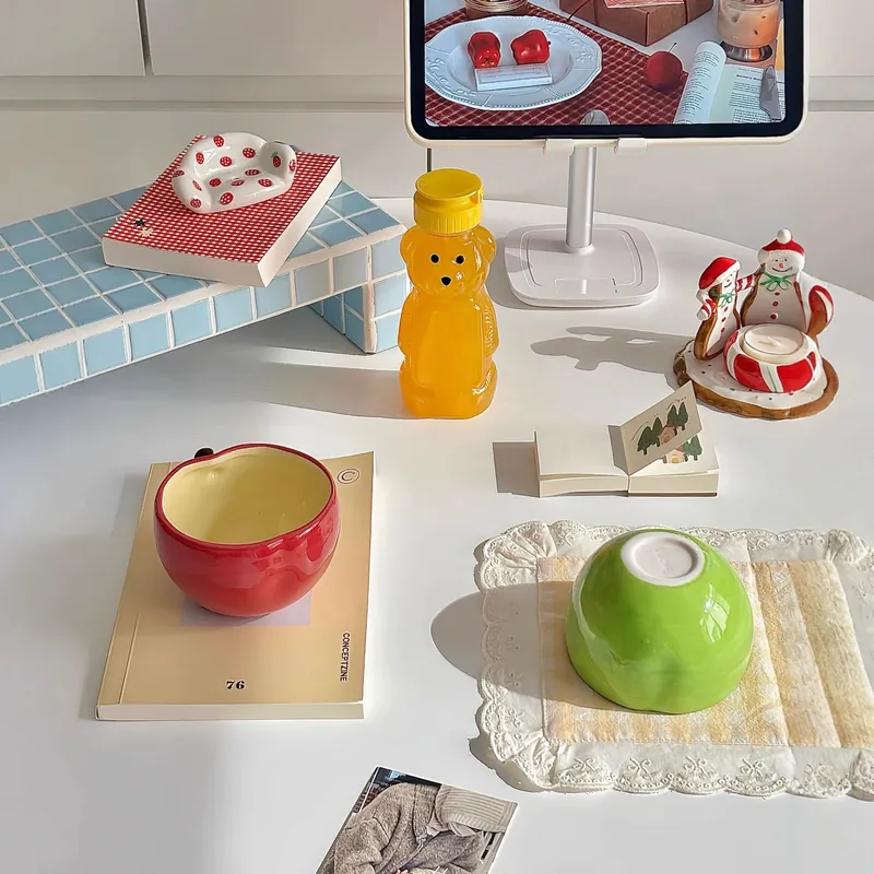 Bol pomme en porcelaine tableware