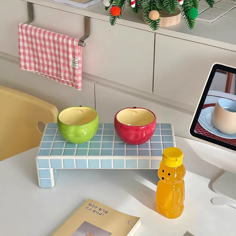 Bol pomme en porcelaine tableware view 2