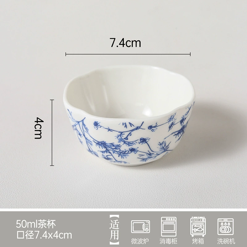 Service de table en céramique floral vintage japonais tableware view 8
