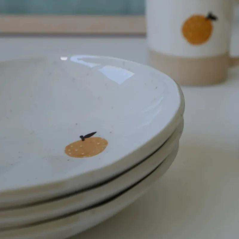 Two Tone Ceramic Dinnerware Set tableware view 2