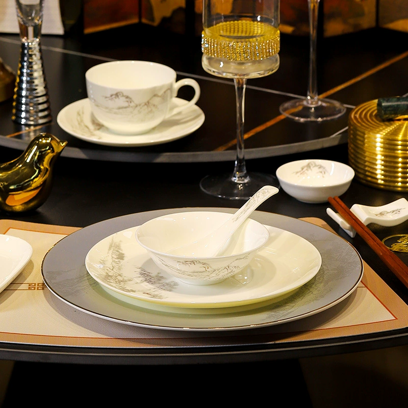 New Chinese Ceramic Tableware Set