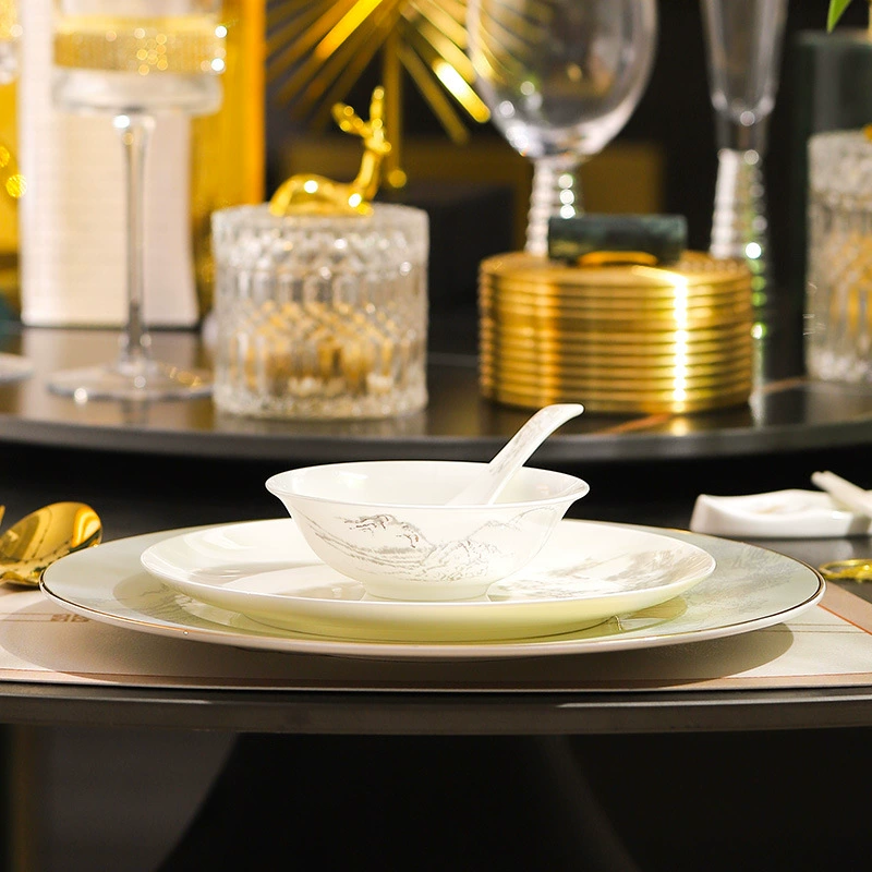 New Chinese Ceramic Tableware Set tableware view 4