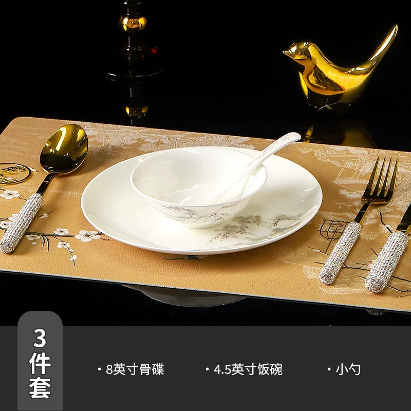 New Chinese Ceramic Tableware Set tableware view 6