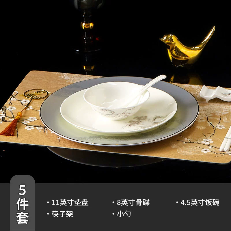 New Chinese Ceramic Tableware Set tableware view 8