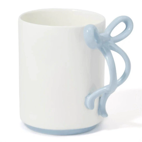 Bow Handle Ceramic Mug