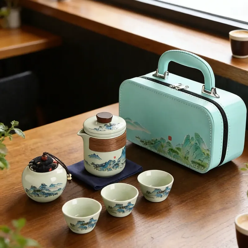 Porcelain Tea Set tableware view 7