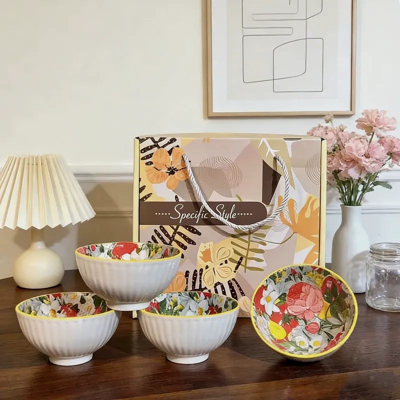 Bol de porcelana tableware view 7