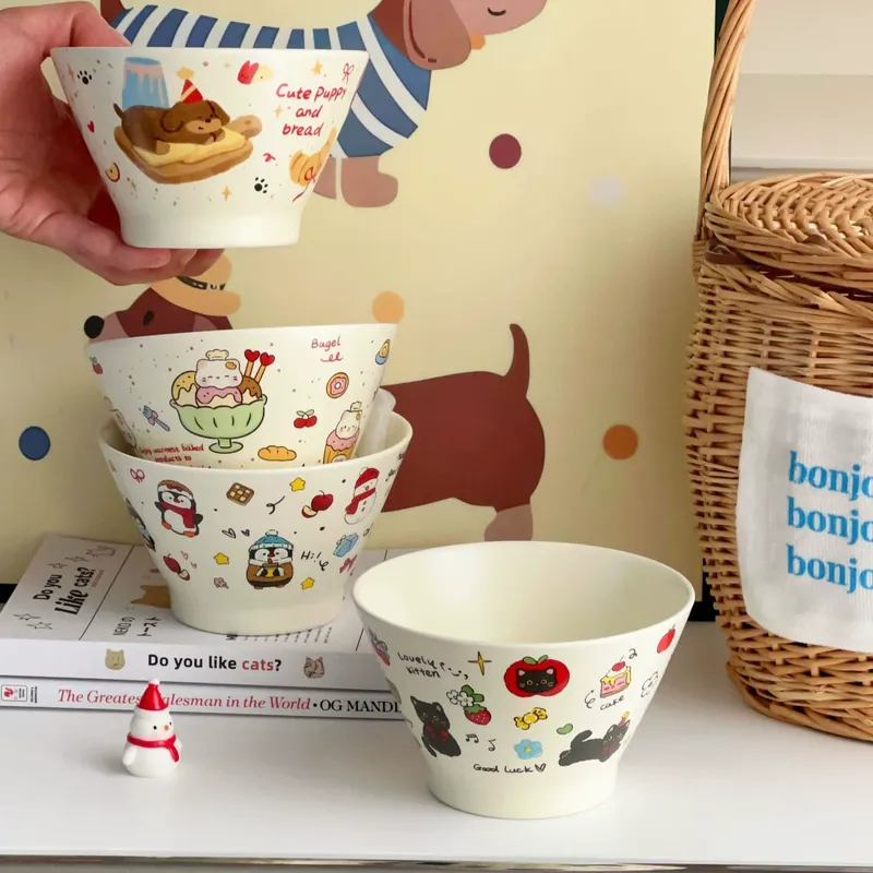 Porcelain Dessert Bowl tableware view 3