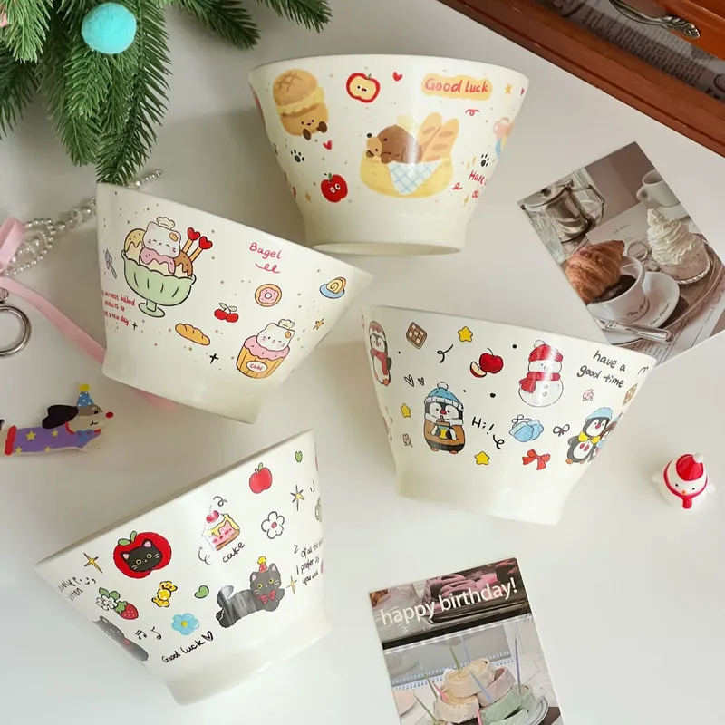 Porcelain Dessert Bowl tableware view 4