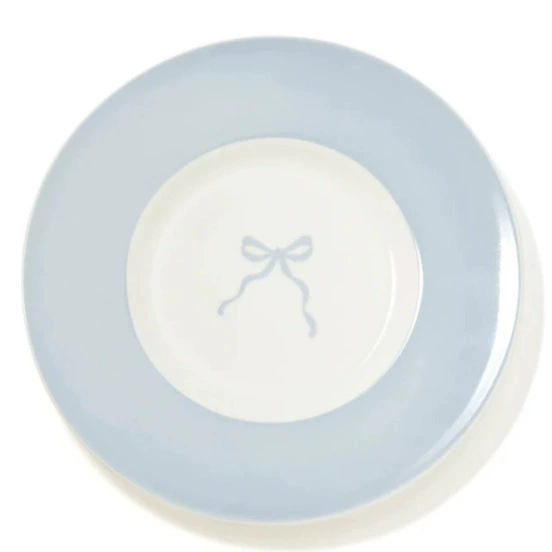 Bow Ceramic Coffee Cup and Saucer Set tableware view 4