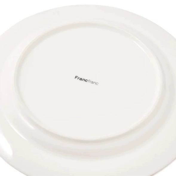 Plato de ensalada de cerámica borde lazo tableware view 3