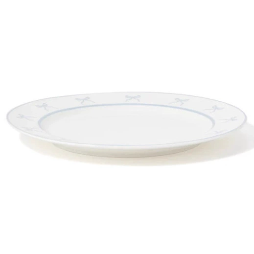 Plato de ensalada de cerámica borde lazo tableware view 4