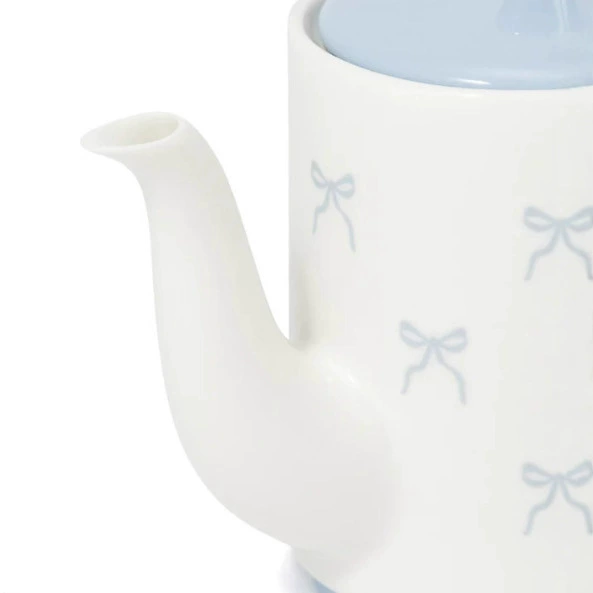 Ceramic Teapot with Bow tableware view 2