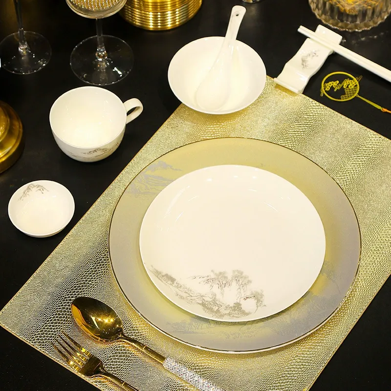 ホテル用ボーンチャイナ食器セット tableware view 2