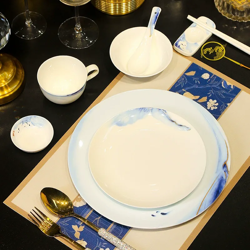 레스토랑용 본차이나 식기 세트 tableware view 2
