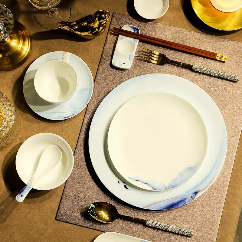레스토랑용 본차이나 식기 세트 tableware view 3