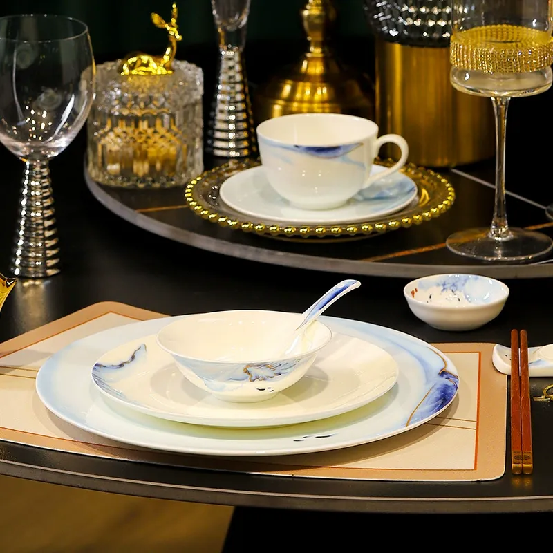 레스토랑용 본차이나 식기 세트 tableware view 4