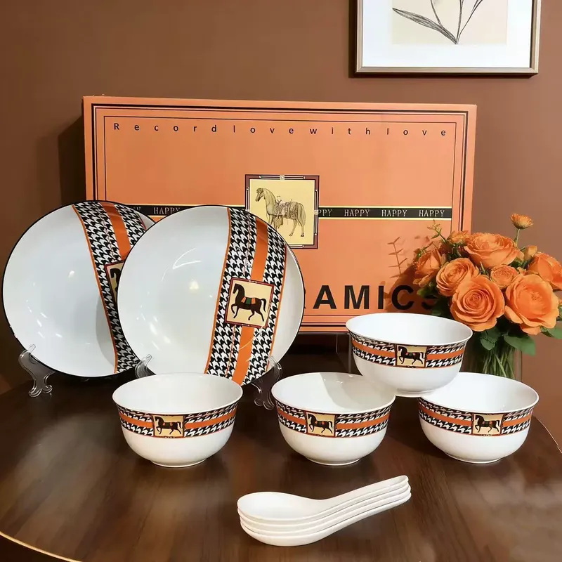 Porcelain Dinnerware Set tableware view 8