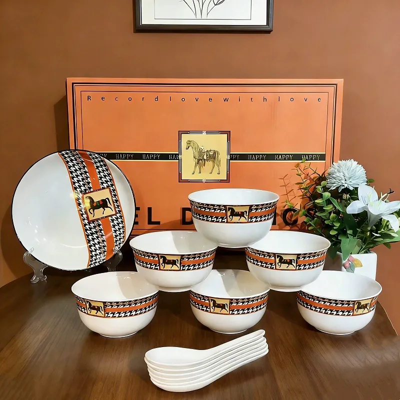 Porcelain Dinnerware Set tableware view 9