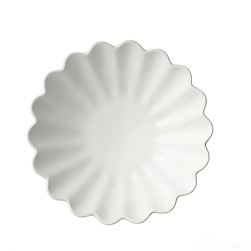 Assiette fleur en porcelaine tableware view 5