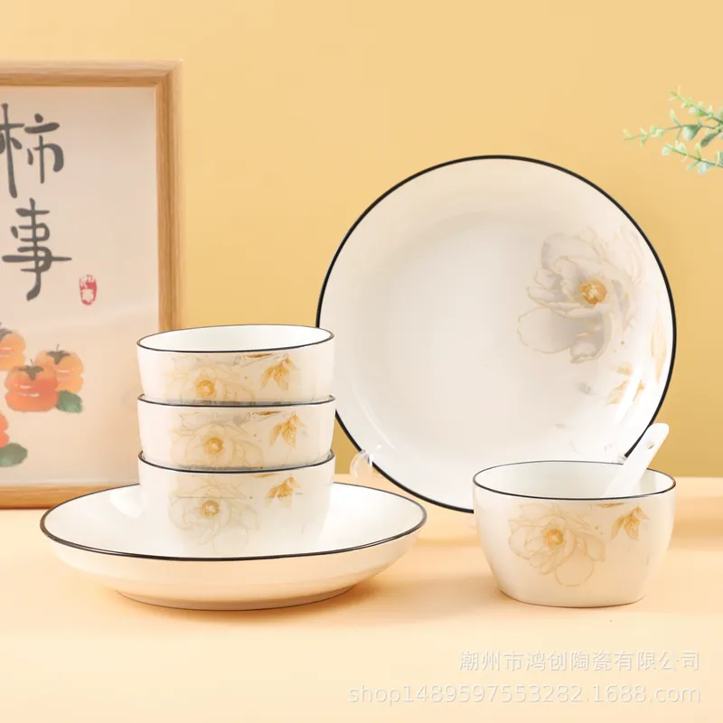 Vajilla de porcelana en caja de regalo tableware view 2