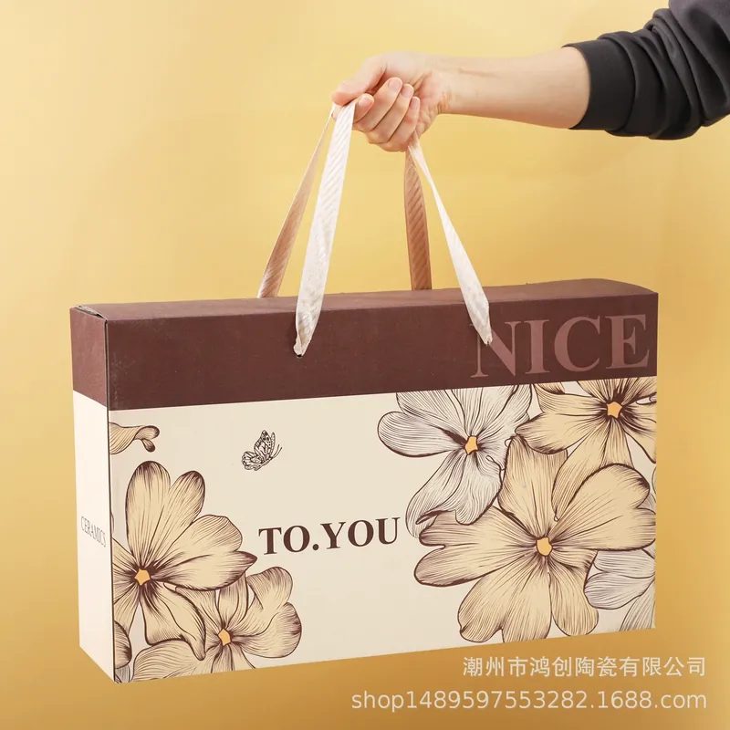 Vajilla de porcelana en caja de regalo tableware view 4