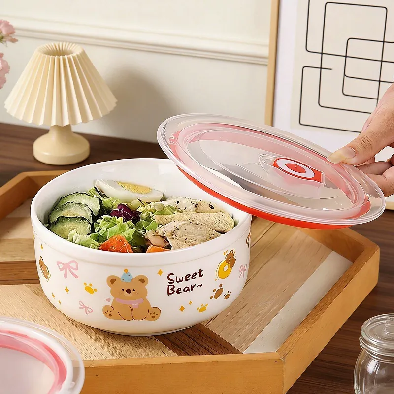 Conjunto de tigelas de armazenamento de porcelana tableware view 4