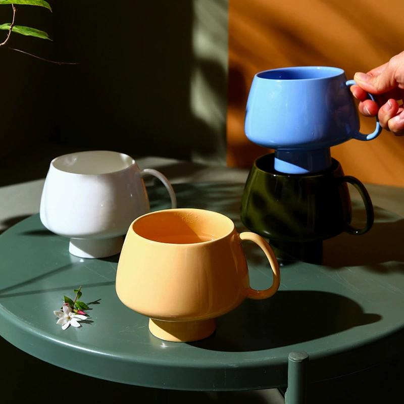 Porcelain Mug with Pedestal Base tableware view 2