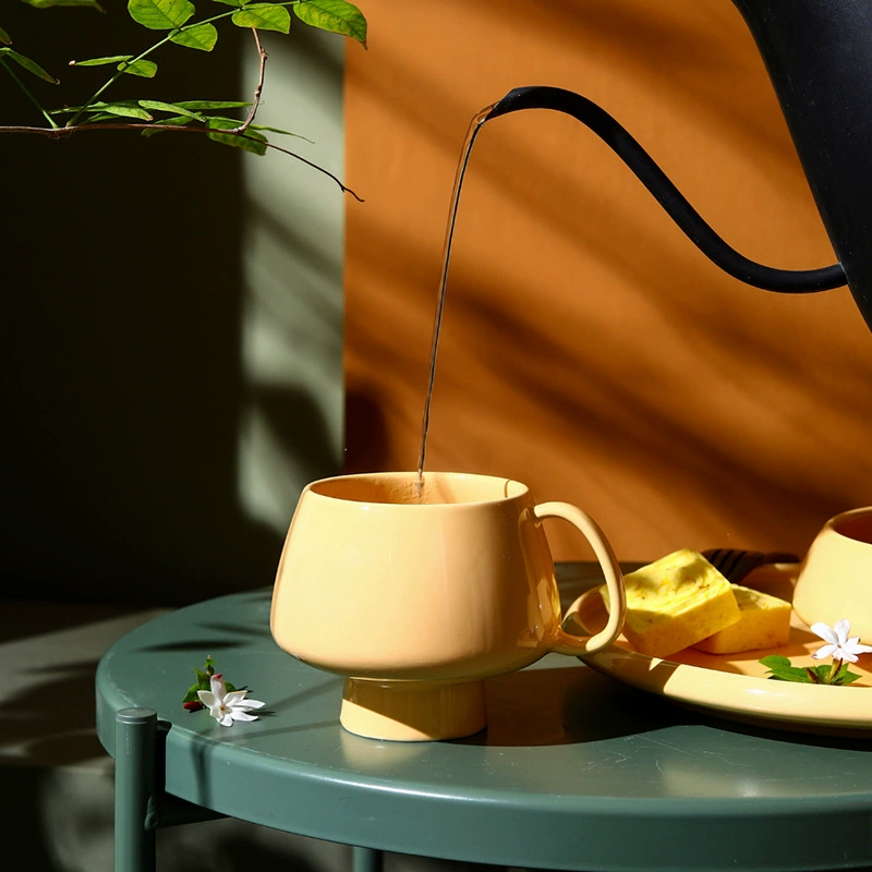 Porcelain Mug with Pedestal Base tableware view 4