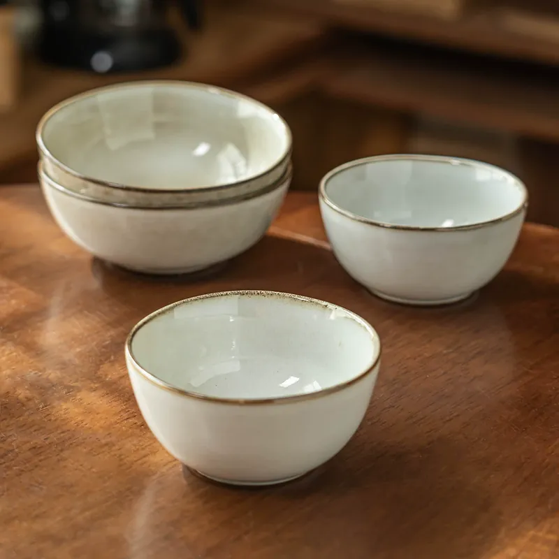 Japanese Style Ceramic Rice Bowl tableware view 2
