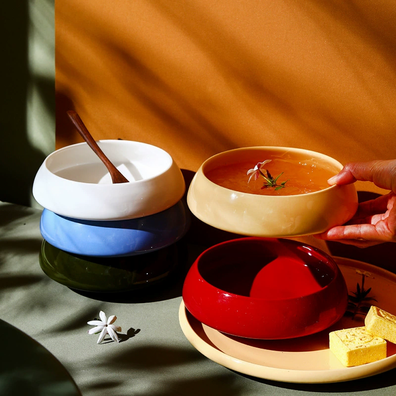 Tigela de macarrão de porcelana tableware view 2