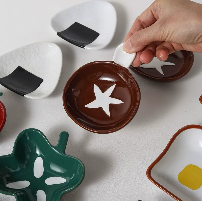 Porcelain Dipping Sauce Dish tableware view 2