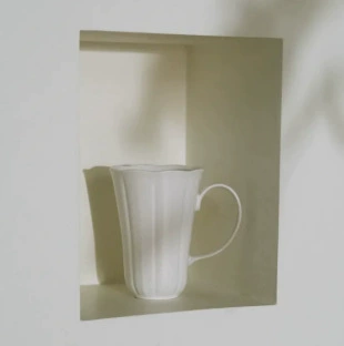 Porcelain Mug with Waisted Design tableware view 3