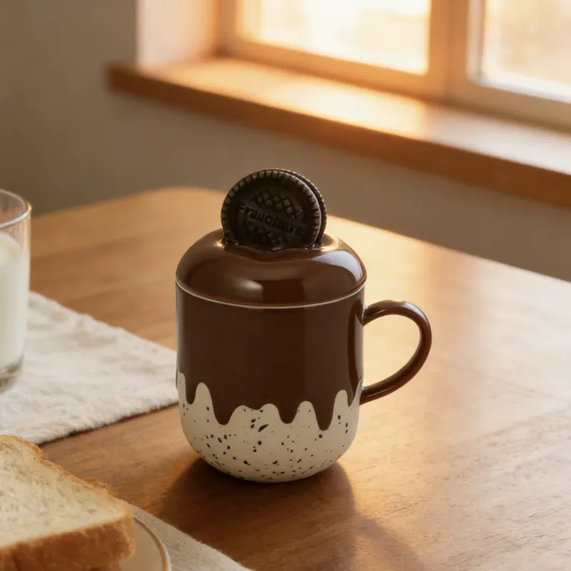 Porcelain Mug with Drip Glaze