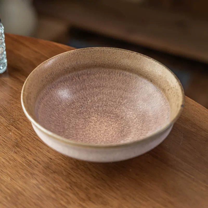 Vintage Ceramic Noodle Bowl tableware view 3