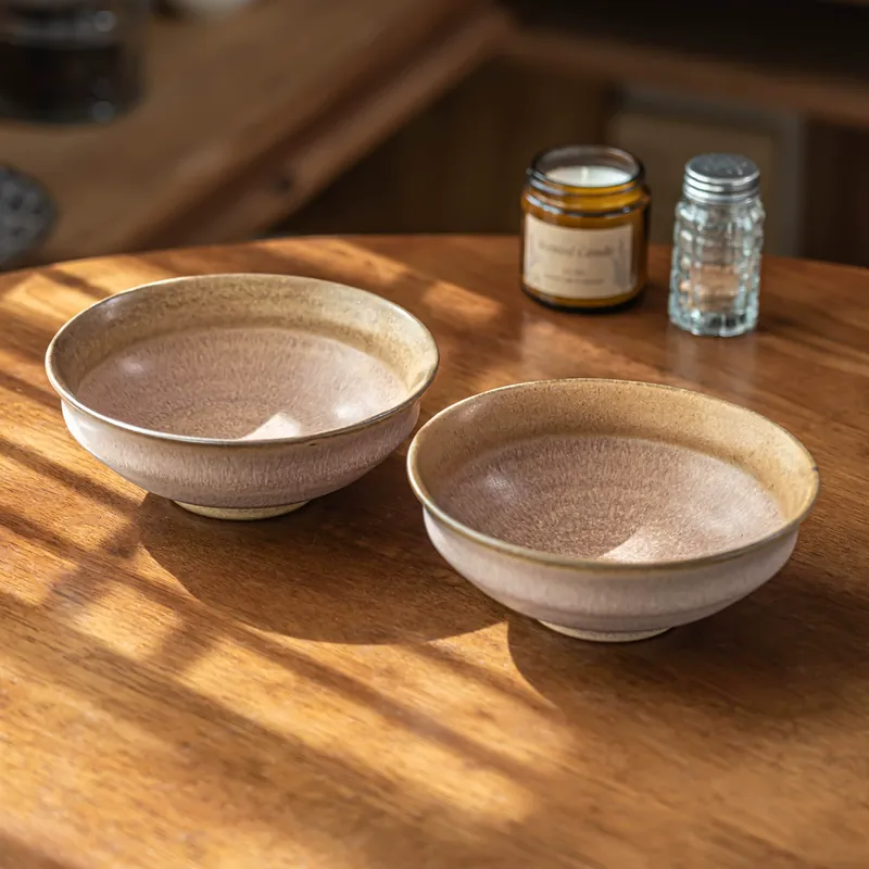 Vintage Ceramic Noodle Bowl tableware view 4