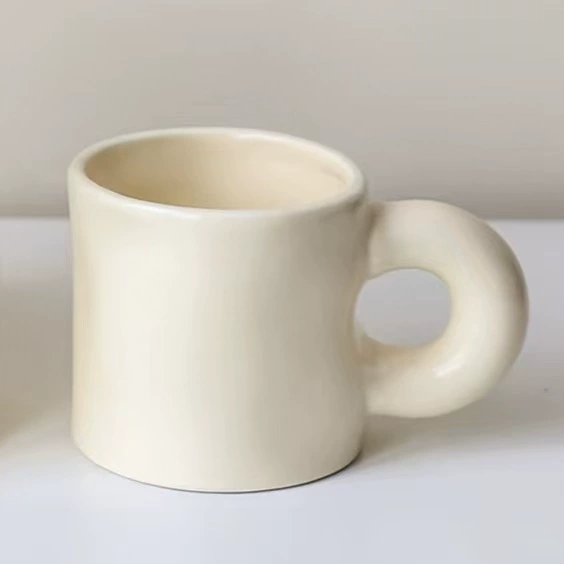 손잡이 도자기 반려동물 그릇 tableware view 9