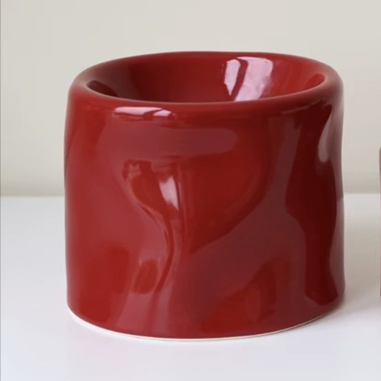 손잡이 도자기 반려동물 그릇 tableware view 10