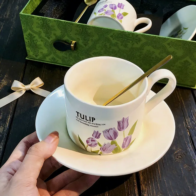Ceramic Coffee Cup Set tableware view 3