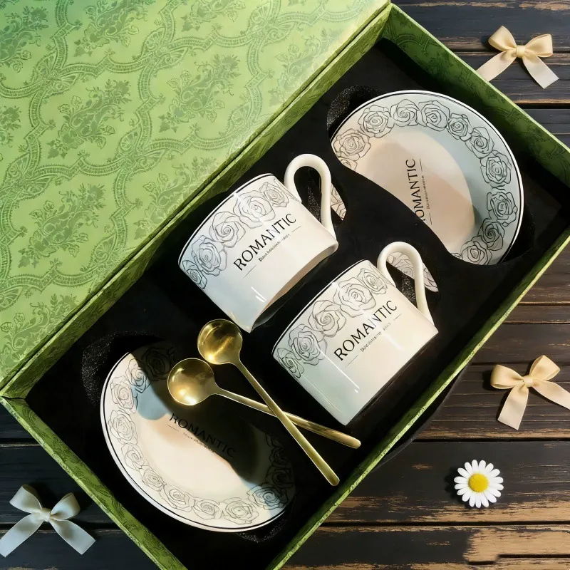Ceramic Coffee Cup Set tableware view 4