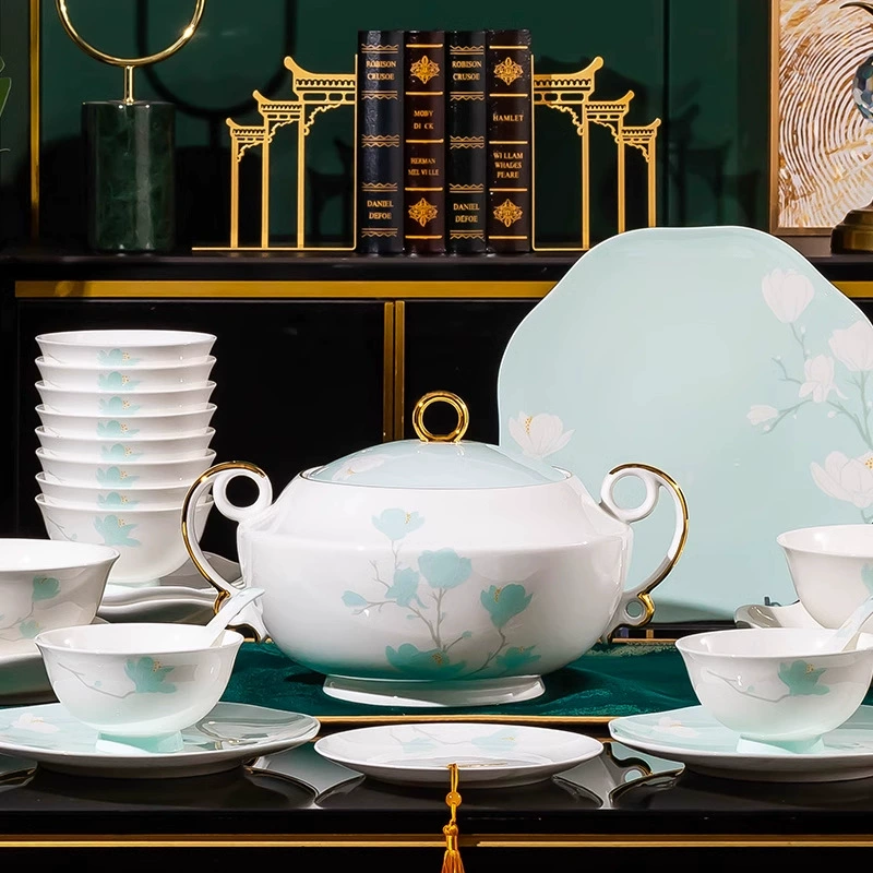 New Chinese Bone China Tableware Set tableware