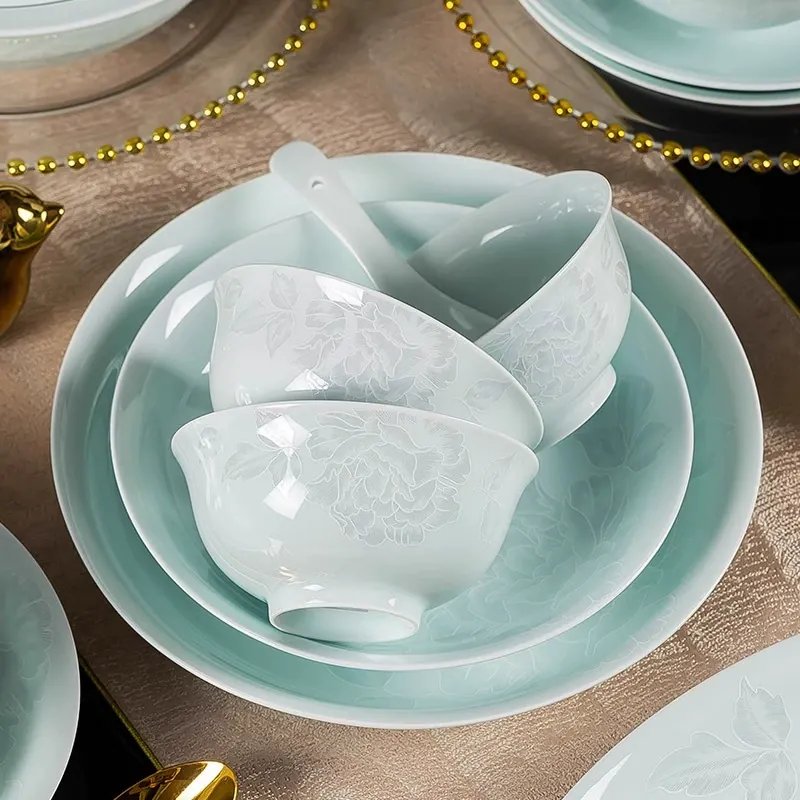 청자 세라믹 식기 세트 tableware view 2