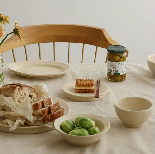 Assiette plate en porcelaine tableware view 4